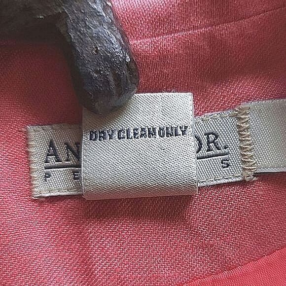 Vtg Anne Taylor rose pink linen blend blazer - Picture 7 of 13